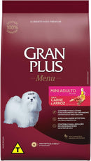 Granplus Ração Para Cães Adultos Gran Plus Mini Carne E Arroz 15 Kg