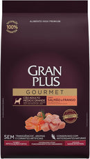 Granplus Ração Granplus Gourmet Para Cães Adultos De Porte Medio E Grande Sabor Salmao E Frango Affinity 10 1Kg