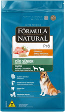 Fórmula Natural Super Premium Pró Cão Sênior Portes Médio E Grande Sabor Frango E Arroz Integral 15KG