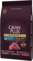 Gran Plus Gourmet - Ração para Gatos Adultos Castrados Ovelha e Arroz 10,1kg