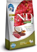 N&D Quinoa Pele e Pelo Ração para Cães Adultos Raças Mini Pato 2,5 kg