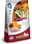 N&D Tropical para Cães Adultos de Raças Mini e Pequenas Sabor Frango, Cereais e Frutas Tropicais 12Kg