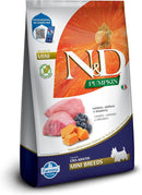 N&D Pumpkin Ração para Cães Adultos Carnes Nobres Cordeiro de Raças Pequenas 10,1kg