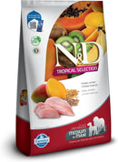 N&D Tropical para Cães Adultos de Raças Médias e Grandes Sabor Frango, Cereais e Frutas Tropicais 10,1Kg