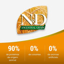 N&D Ancestral para Cães Idosos de Raças Mini e Pequenas Sabor Frango, Romã, Aveia e Cevada 2,5Kg