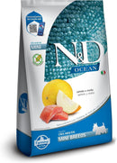 N&D Ocean para Cães Adultos de Raças Mini e Pequenas Sabor Salmão e Melão 2,5
