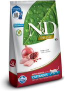 N&D Prime para Gatos Adultos Castrados de Todas as Raças Sabor Frango e Romã 7,5Kg