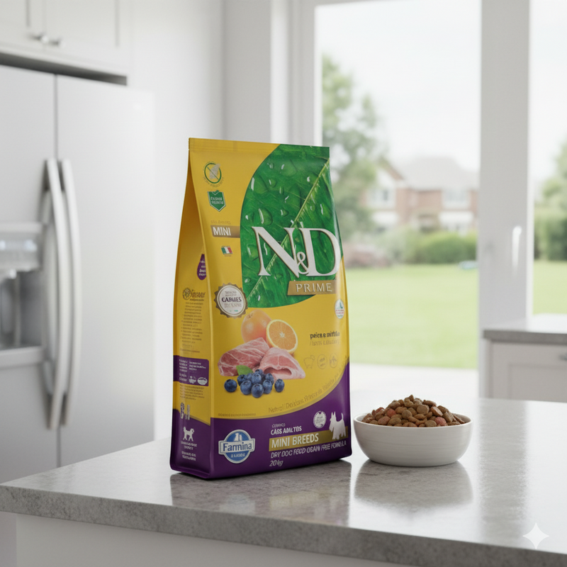 Ração N&D Prime Mini Breeds Frango e Somã